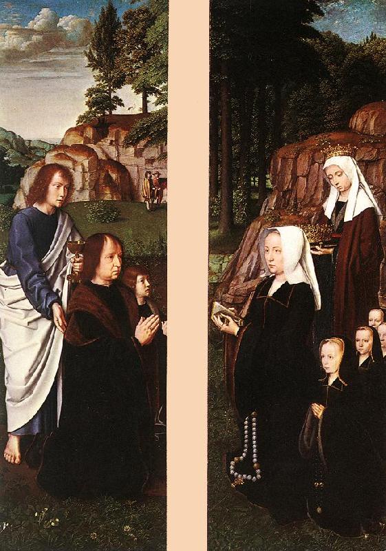 DAVID, Gerard Triptych of Jean Des Trompes (side panels) dfg